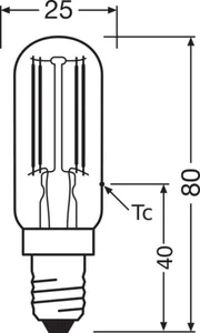 Kodinkonelamppu Osram Parathom Special - KODINKONELAMPPU OSRAM T26 4,9W/840 730LM E14 CL