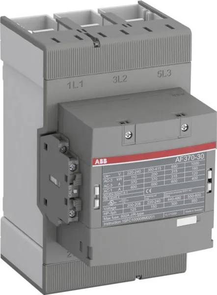 Kontaktori ABB 3-NAP. 200KW 2S,2A 370A(AC-3