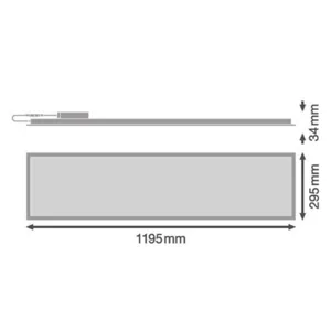 Moduulivalaisin Ledvance Panel Value - MODUULIVALAISIN PANEL VALUE PL COMP 1200 33W/840 UGR19