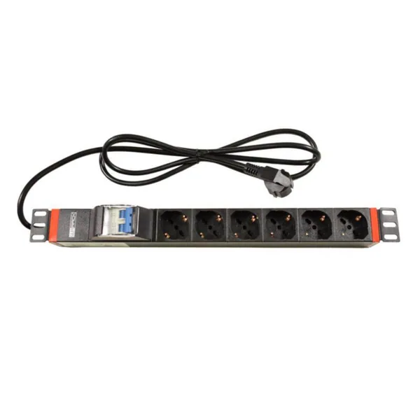 Jatkopistorasia Televes Datacom PSU 6xschuko 19" 1RU