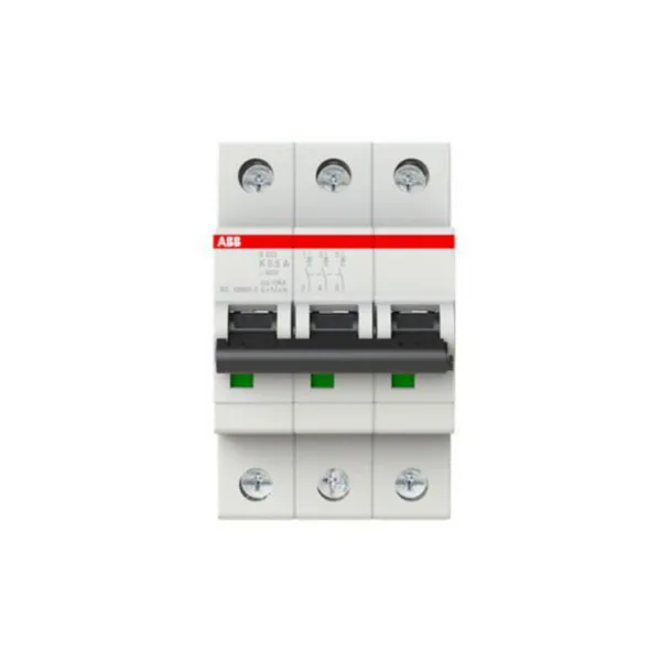 Johdonsuojakatkaisija ABB S200 K-käyrä 4-nap 3L + N S203-K0.5 3-NAP K0.5A