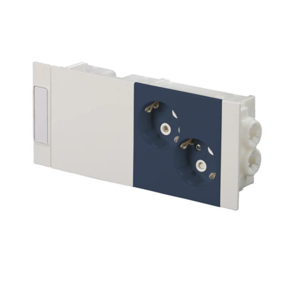 Kanavapistorasia ABB ProDuct esikytketty 2-osainen 2S/16A/IP20 KYTK. SIN – sininen