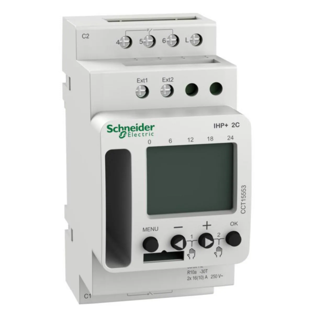 Kellokytkin digitaalinen Schneider Electric Acti 9 - KELLOKYTKIN DIGITAALINEN ACTI9 IHP+ 2C (24H/7D) SMARTW