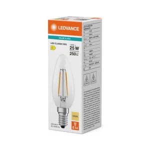 Kynttilälamppu Ledvance Value Classic B - KYNTTILÄLAMPPU VALUE CLASSIC CLB 1,8W/830 250LM E14 CL