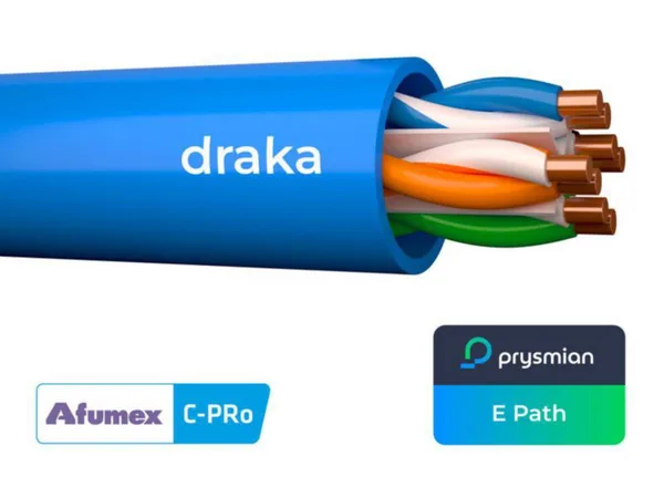 Tietoverkkokaapeli-CAT6 Prysmian Afumex U/UTP CCA