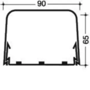 Asennuskanava Hager Clima - ASENNUSKANAVA CLIMA CLMU65090 PVC 65X90X2000 VAL