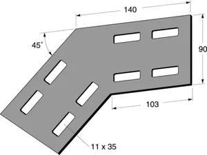 Jatkokappale MP-Bolagen 45° MP-FZ tikashylly - JATKOKAPPALE MP-BOLAGEN MP-205Z FZ-TIKASHYLLYLLE