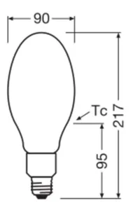 Ympärisäteilevä lamppu Ledvance HID LED HQL FIL - LED-LAMPPU HQL LEDVANCE HQL LED FIL 38W/840 6000LM E27