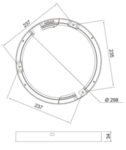 Mekaaninen lisätarvike Airam Cio Multi - MEKAANINEN LISÄTARV. CIO MULTI KOROTUSKEHYS 292 MM WH