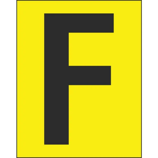 Merkintäkilpi Hammarprodukter H50 kirjaimet H-50V KIRJAIN F, PSS 25