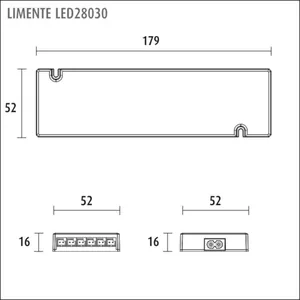 Muuntaja Limente 24V - MUUNTAJA LIMENTE LED28030 MUUNTAJA 24V 0-30W