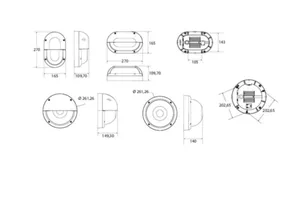 Seinävalaisin ulko Airam Cestus Hor Eye - SEINÄVAL ULKO CESTUS HOR EYE IP65 IK10 20W/840 PCO WH