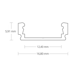 Valoprofiili/-nauha Galaxy Profiles PL - VALOPROFIILI/-NAUHA GALAXY PL1 LED-PROFIILI ELOKSOITU 2M