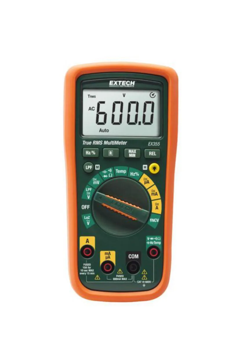 Yleismittari digitaallinen EX355 Extech - YLEISMITTARI DIGITAAL EXTECH TRMS NCV 12-TOIMINTOA