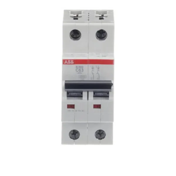 Johdonsuojakatkaisija ABB S200 C-käyrä 2-nap S202-C63 C63A