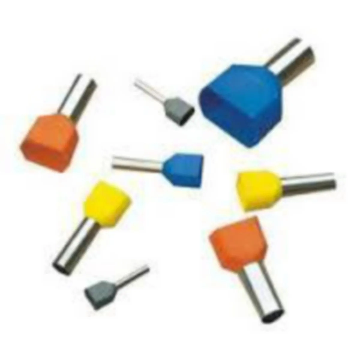 Kaksoispääteholkki TWIN Elematic - PÄÄTEHOLKKI TWIN ELEMATIC 11031013 2x1.50-8mm MU 500pss