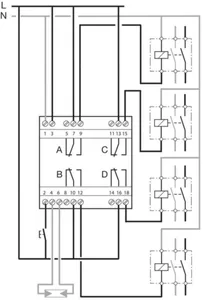 Kellokytkin Hager EGN400 4K/16A monit. BT 4M DIN - KELLOKYTKIN DIGITAALINEN HAGER EGN400 4K/16A MONIT. BT 4M DIN