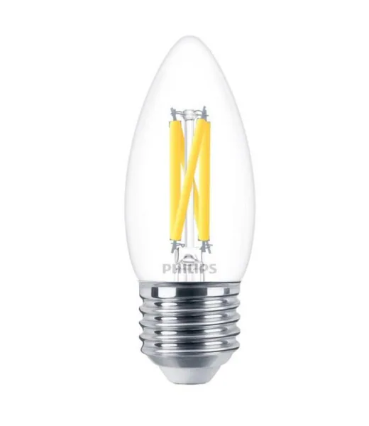Kynttilälamppu Philips MASTER LED E27 CCT 470LM 40W=3.4W B35 CL