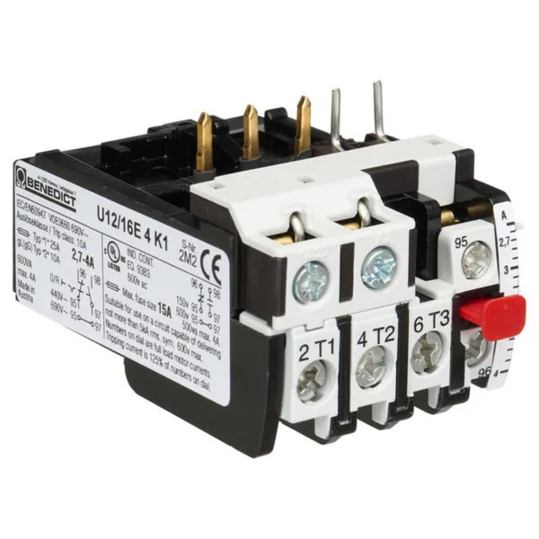Lämpörele K1 U12 16E 4K1 2.7-4A K1