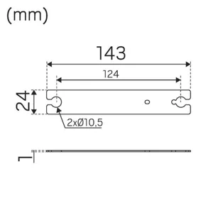 Mekaaninen lisätarvike Hide-a-lite Flexline - MEKAANINEN LISÄTARV FLEXLINE RIPUSTUSSARJA SUORA