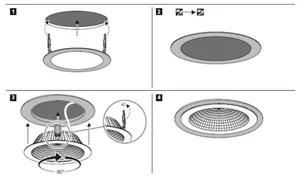 Mekaaninen lisätarvike Sylvania sovitekehys alasvaloille - MEKAANINEN LISÄTARVIKE 0030462 ADAPRING 175/225/250MM
