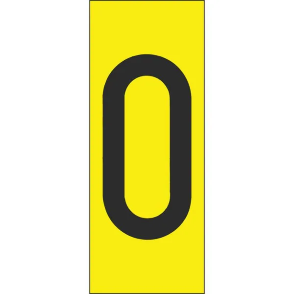 Merkintäkilpi Hammarprodukter numerot HAMMAR NUM. 0 (KOR.80MM) PAK 10