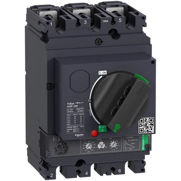 Moottorinsuojakatkaisija Schneider Electric TeSys GV5P GV5P150F 70-150A 55-75KW 36KA