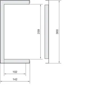 Palosuojakanava Hager Tehalit.FWK - PALOSUOJAKANAVA TEHALIT.FWK FWK3E E30 FE 102X259X1000 LVA