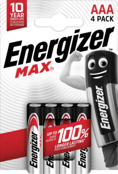 Paristo alkali Energizer Max AAA/E92/LR03 4-PAK
