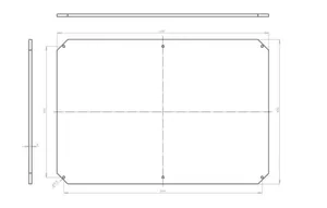 Asennuslevy Fibox MP Arca - ASENNUSLEVY ARCA MPX ARCA 7050