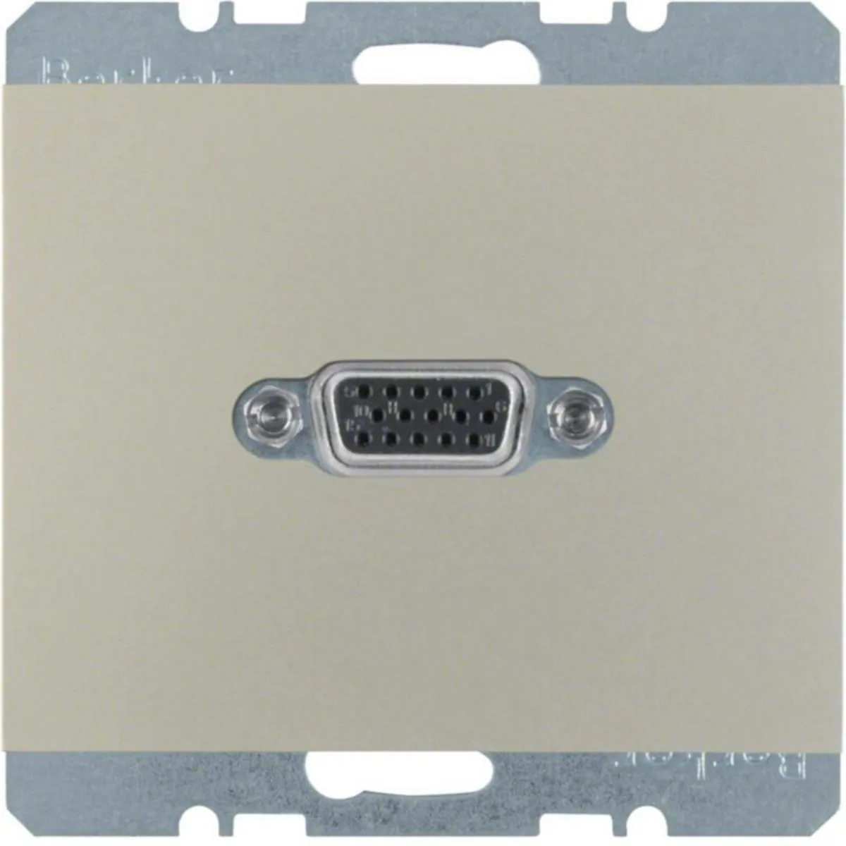 AV-rasia Hager K.5 VGA 15P D UK RST – ruostumaton teräs (RST)