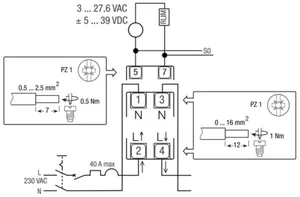Energiamittari UTU suoramittaus, mid-hyväksytty - ENERGIAMITTARI DIN HAGER ECP140D 1V SUORA 40A 1M MID S0