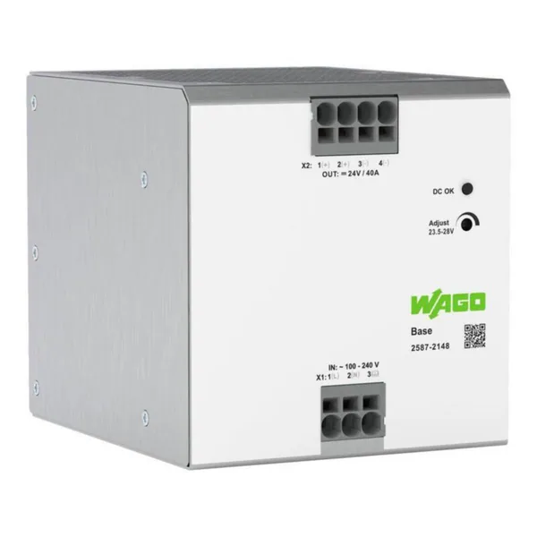 Teholähde Wago 1-vaihe Base 24 VDC 40 A