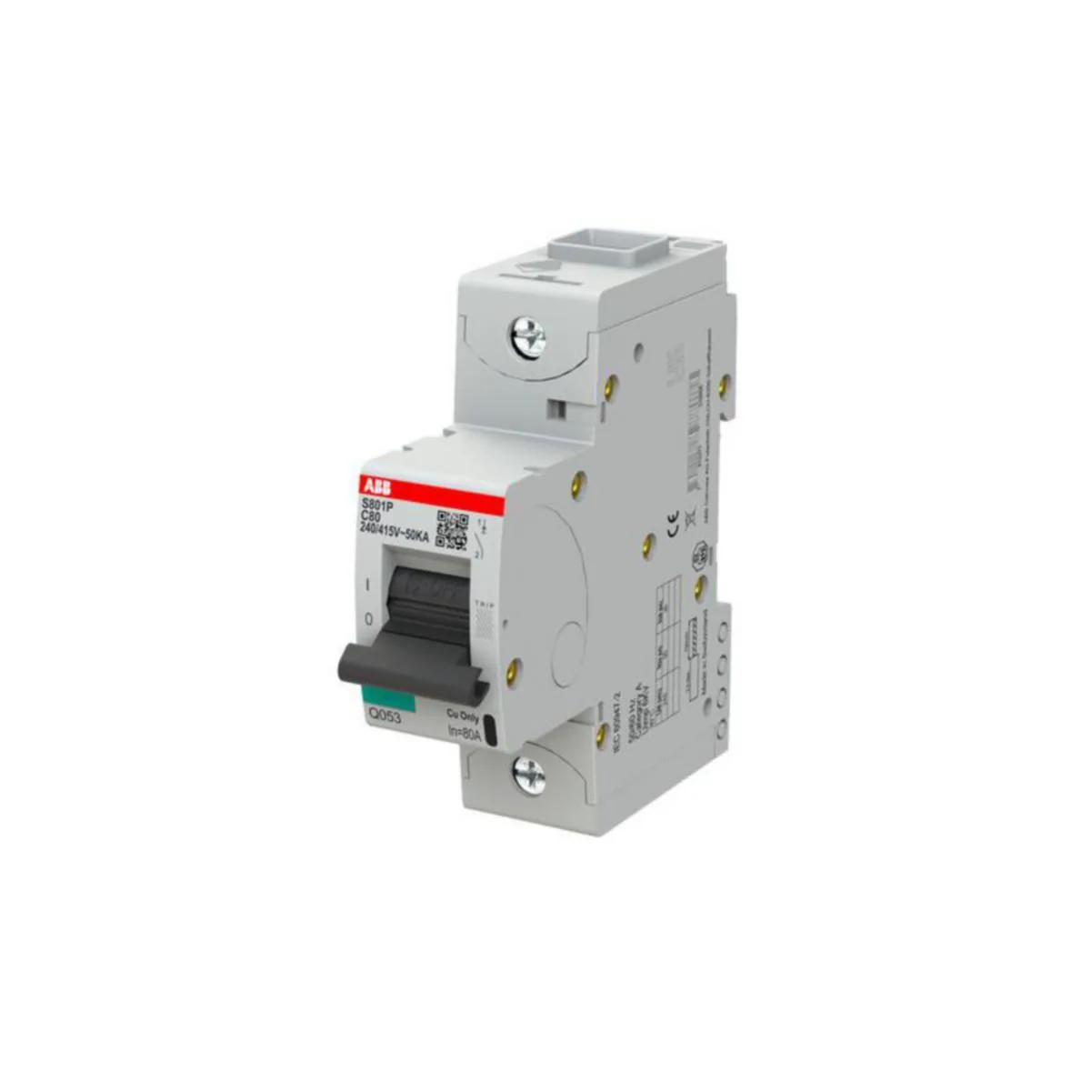 Johdonsuojakatkaisija ABB S800 S801P-C80, 1P C 80A