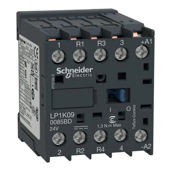 Kontaktori Schneider Electric TeSys LP1K090085BD 20A 2S+2A 24V DC