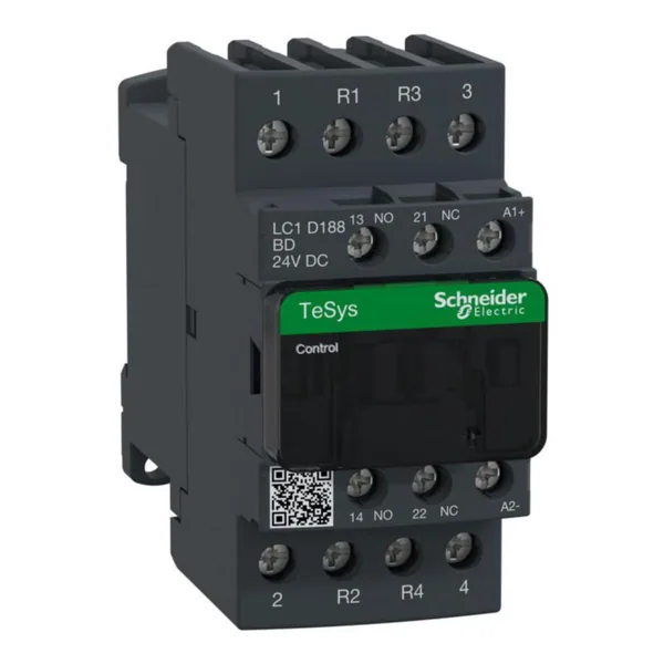 Kontaktori Schneider Electric TeSys LC1D LC1D188BD 32A 2S2A 1S+1A 24VDC