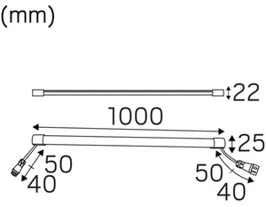 LED-profiili Hide-a-lite Heatline - LED-PROFIILI HIDEALITE HEATLINE 100 2700K VALK