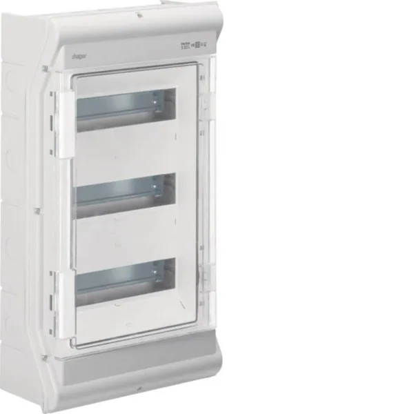 Moduulikotelo pinta Hager Vector IP65 VE312PN 3x12MOD PC-UV