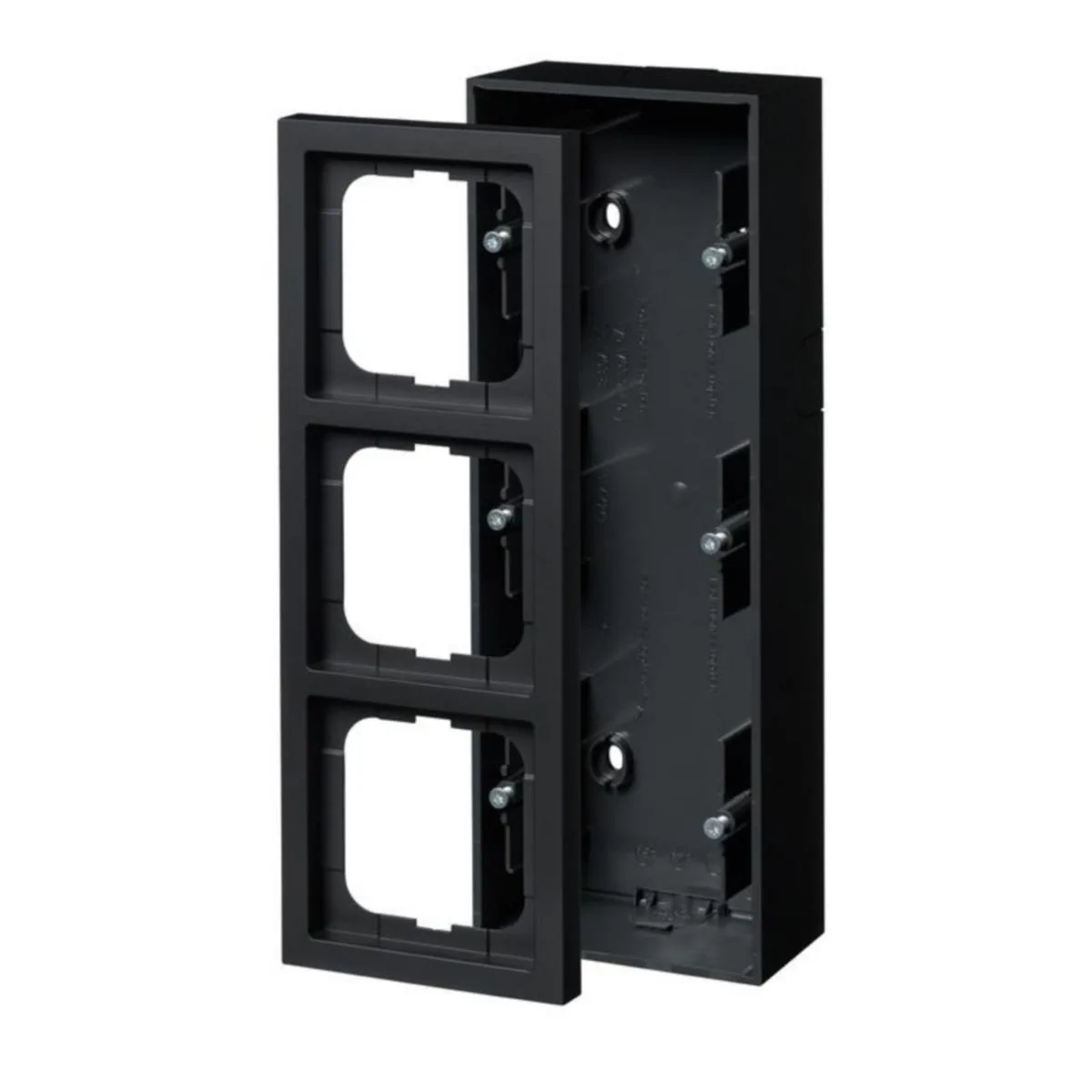 Pintakotelo ABB Impressivo 80mm 3OS/IP20 54/80MM MUS – musta