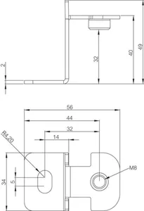 Seinäasennussarja Fibox WMK Arca - SEINÄASENNUSSARJA FIBOX ARCA WMK 40 LISÄÄ 40mm