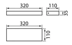 Seinävalaisin ulko Airam Dora Double LED - SEINÄVALAISIN ULKO DORA DOUBLE IP65 13W/840 GLFR SI