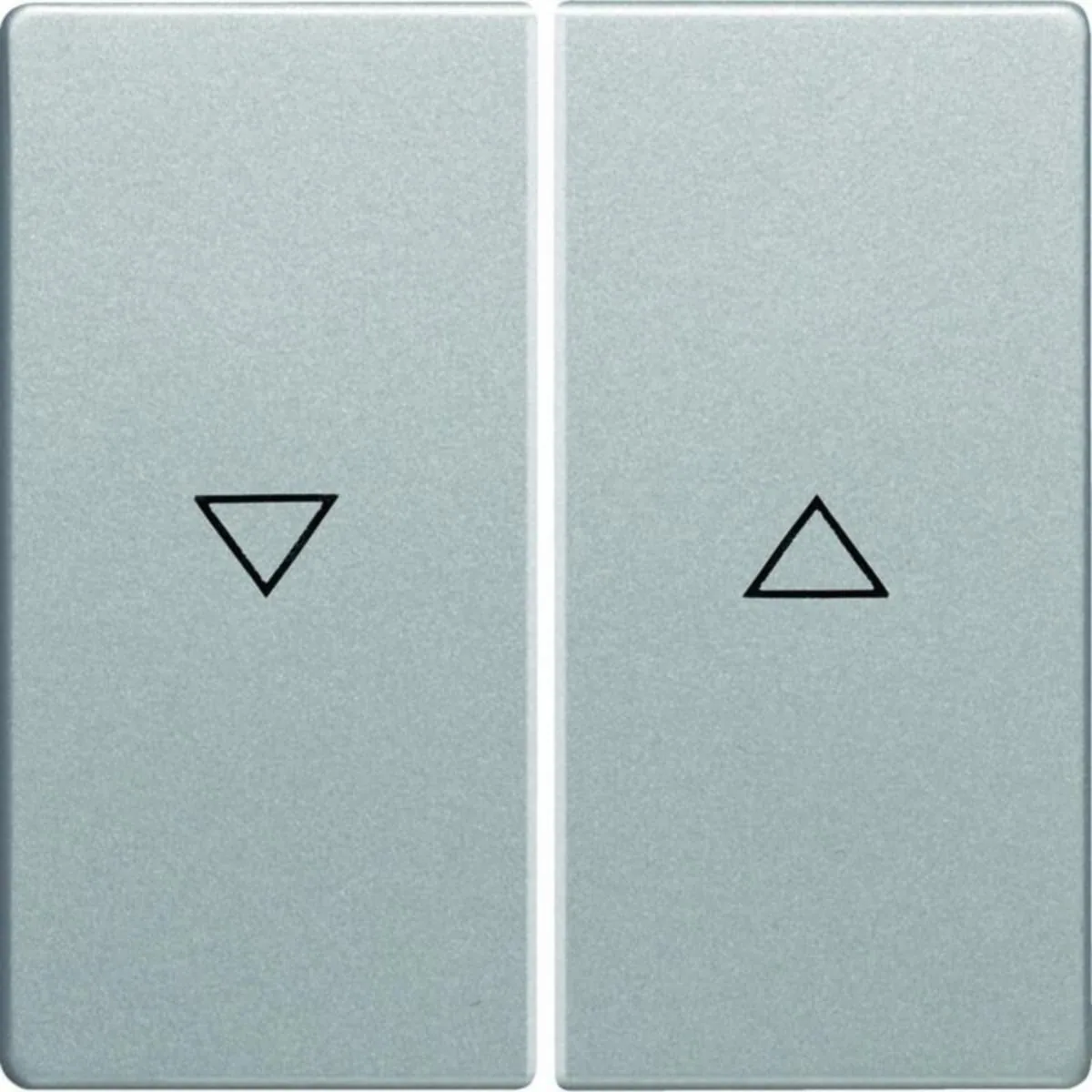 Vipu Hager Q.1 2f bld.sw. 2xarrow ALU – alumiini