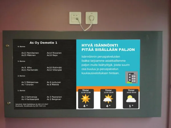 Digitaalinen rapputaulu Finnsat