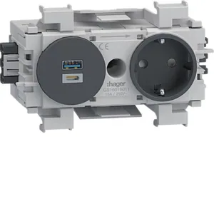 Kanavapistorasia Hager Ecoline PR+USB - KANAVAPISTORASIA ECOLINE GS1601 PR + USB A-C HF MUS
