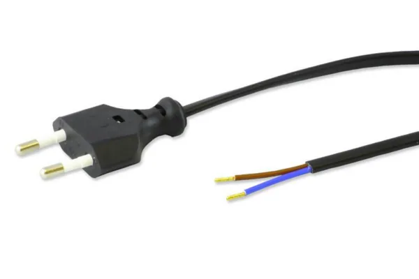 Liitosjohto Axjo Kabel PVC H03VVH2-F MSO 2X0.75 EUR MU 2m