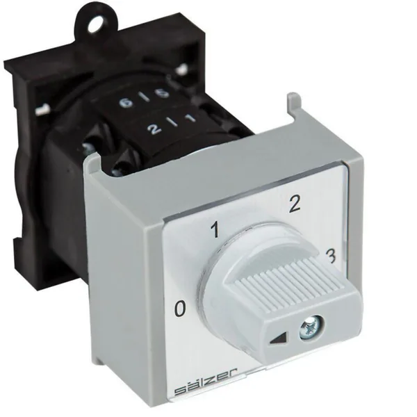 Nokkakytkin askel Sälzer P220 0-1-2-3-4 1N 20A DIN