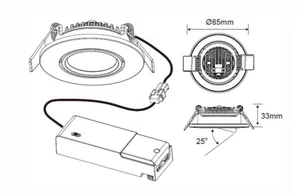 Alasvalo Robus Draco - ALASVALO ROBUS IP65 6W 820/830 DTW 480/550LM