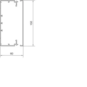 Asennuskanava Hager Tehalit.LFH - ASENNUSKANAVA TEHALIT.LFH LFH60150 HF 60X150X2000 VHA