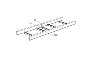 C-konsoli/seinäkannake Meka CK tikashylly - ASENNUSKISKO MEKA CK L=995 PG