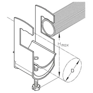 Kaarikiinnike PUK lattakiskolle - KAARIKIINNIKE PUK K60RU Ø52-60/HMAX=98MM FE